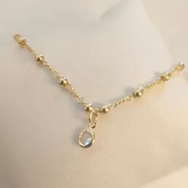 Pulseira Infantil Bolinhas e Zircônias