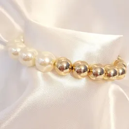 Pulseira Max Bolas e Pérolas
