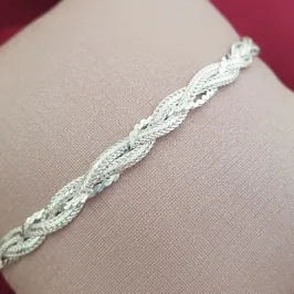 Pulseira Trançada 3 Fios
