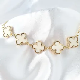 Pulseira Trevos Off White