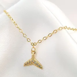 Tornozeleira Rabo de Baleia Cravejado