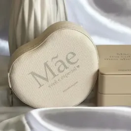 Porta-Joias Coração Mãe (Off White)