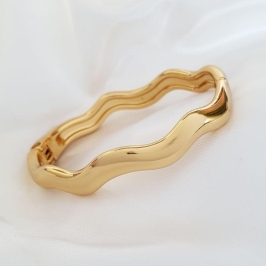 Bracelete Ondulado Grosso