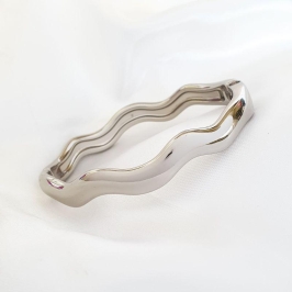 Bracelete Ondulado Grosso