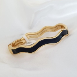 Bracelete Ondulado Preto