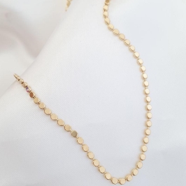 Colar Bolinhas Achatadas 32cm (+10)