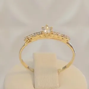 Anel Solitário Zirc 3mm Cravejado (n22)