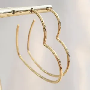 Brinco Argola Fio Coração M