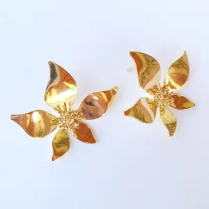 Brinco Flor Orgânica com Raminhos