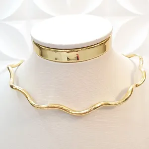 Colar Aro Ondulado (choker)