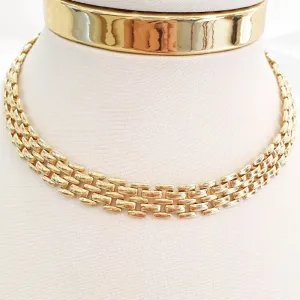 Colar Corrente Relógio (choker)