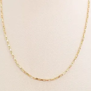 Colar Elos Cartier Quadrada Fina 40cm (+10)