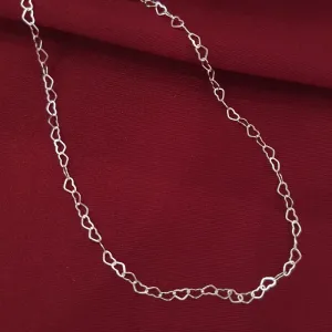 Colar Elos de Coração 40cm