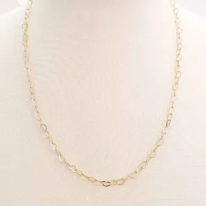 Colar Elos de Coração 45cm