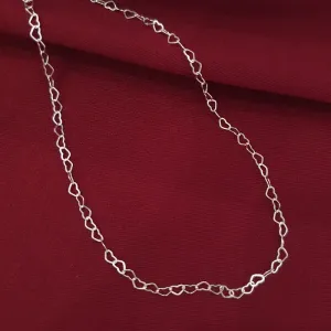 Colar Elos de Coração 45cm