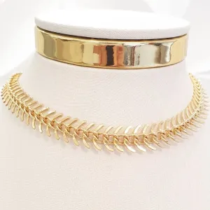Colar Espinha de Peixe (choker)