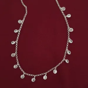 Colar Pontos de Luz Zircônias Cristal
