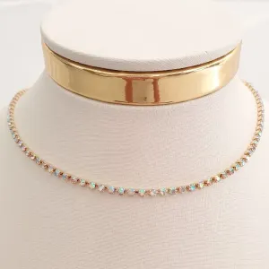 Colar Riviera Holográfica (choker)