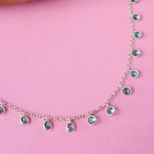 Colar Zircônias Verdes (choker)