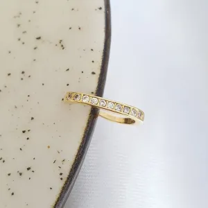 Piercing Fake Linha Oval Cravejada