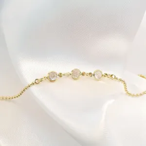 Pulseira 3 Zircônias