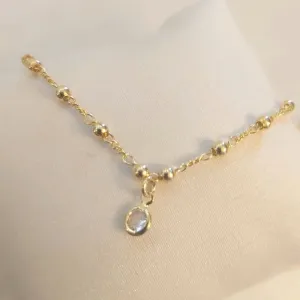 Pulseira Infantil Bolinhas e Zircônias