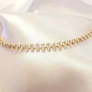 Pulseira Riviera Navete (Fecho Gravata)