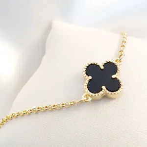 Pulseira Trevo Preto