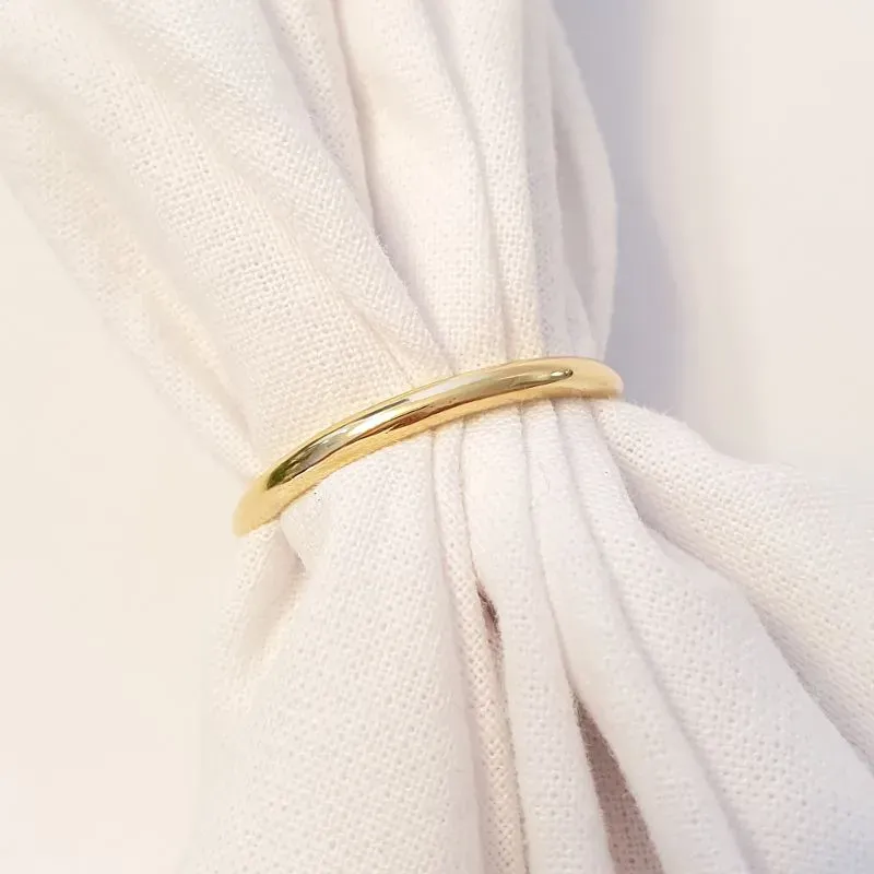 Anel Aliança Fina Lisa (n26)