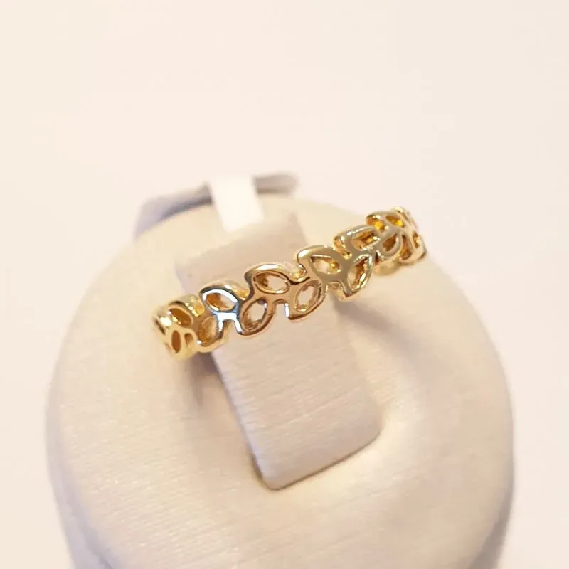 Anel Folhinhas Vazadas (n12)