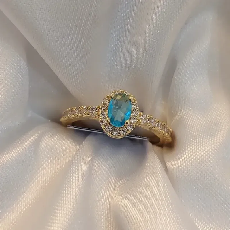 Anel Princesa Aqua (n17)