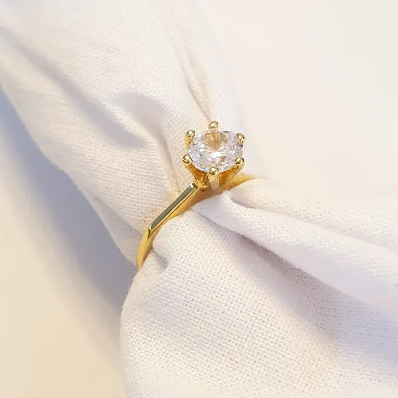 Anel Solitário Liso (n13)