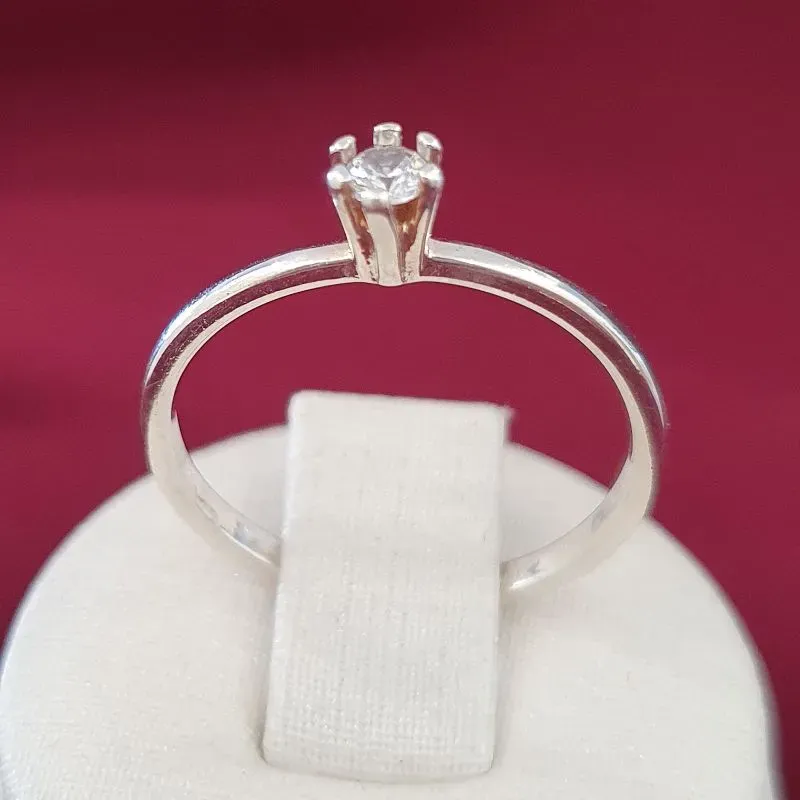 Anel Solitário Liso (n20)