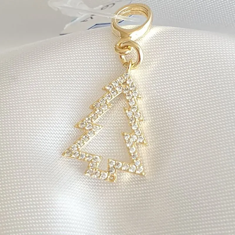 Berloque Árvore de Natal Vazado Cravejado