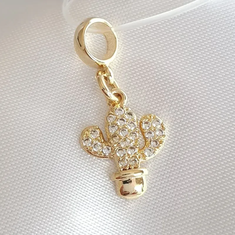 Berloque Cacto Cravejado