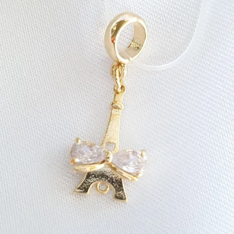 Berloque Torre Eiffel Zircônias