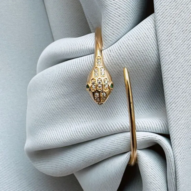 Bracelete Serpente Cravejada