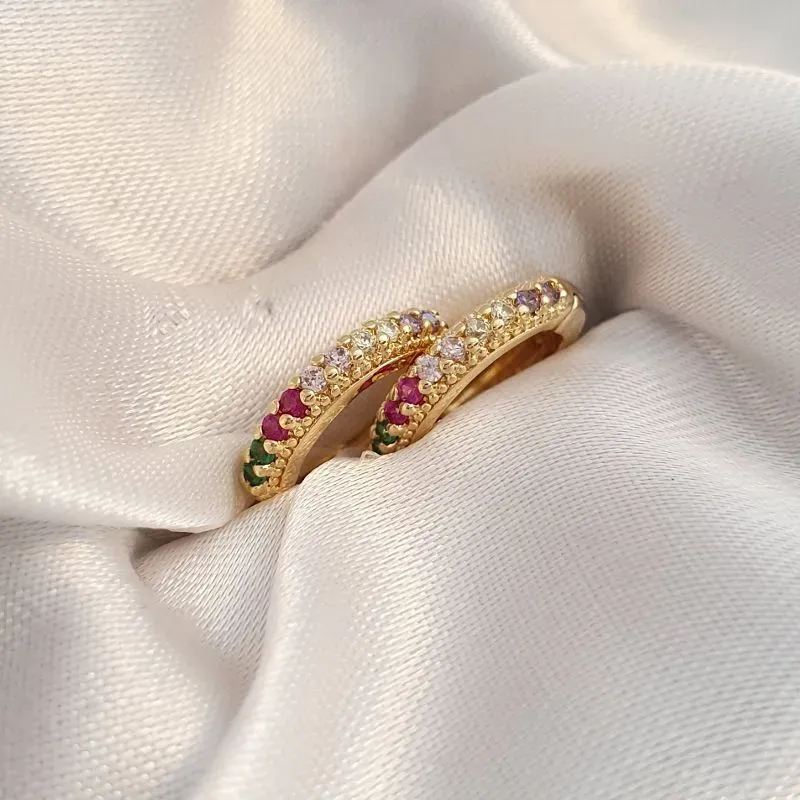 Brinco Argolinha Colorida G