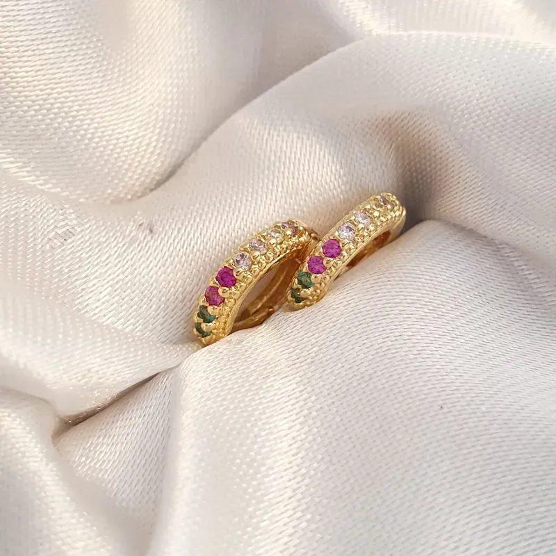 Brinco Argolinha Colorida P