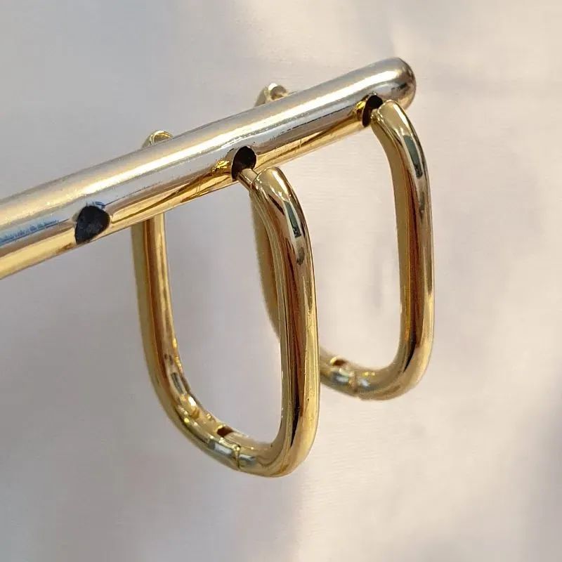 Brinco Argolinha Oval G