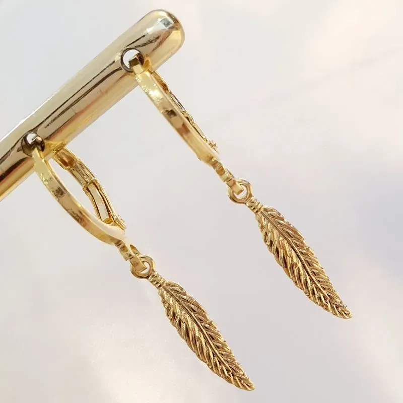 Brinco Argolinha Pena