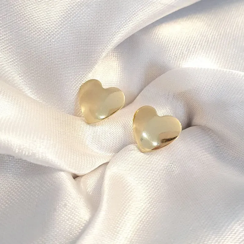 Brinco Coração Abaulado M