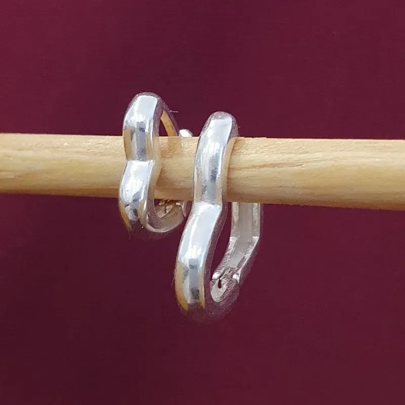 Brinco Dupla Argolinha Coração Liso