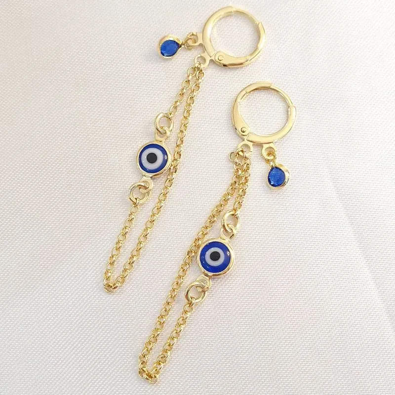 Brinco Olho Grego Corrente