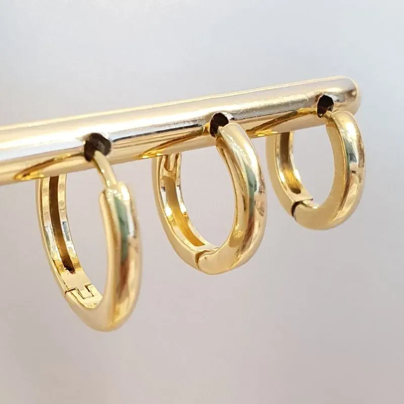 Brinco Trio Argolinha Lisa