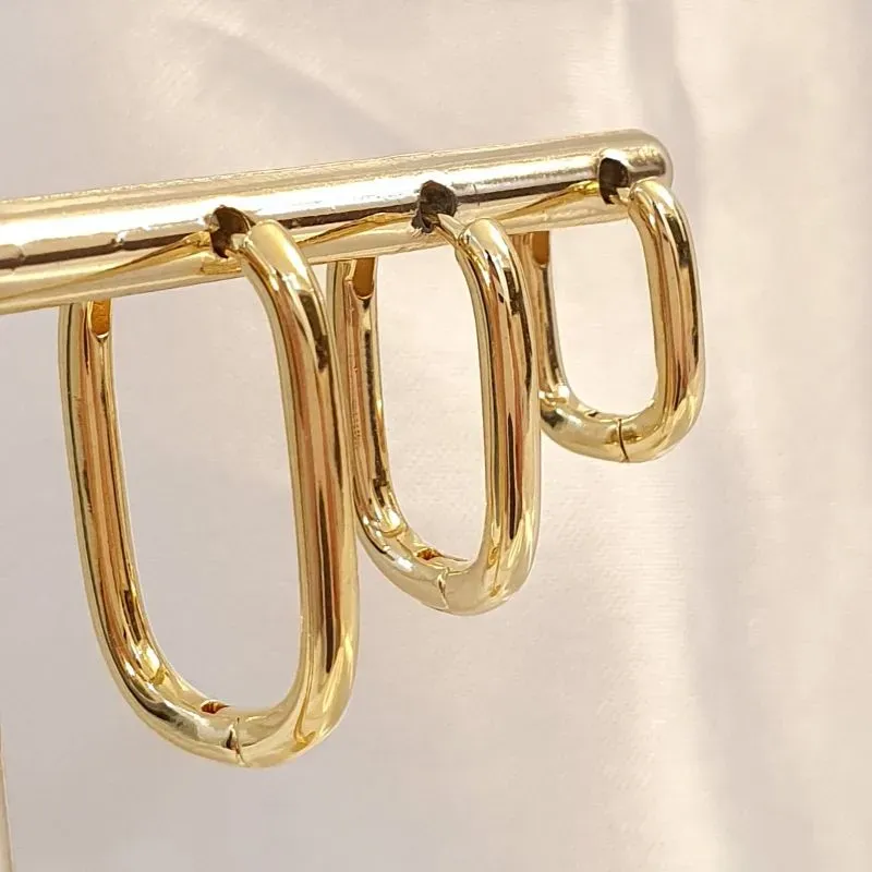 Brinco Trio Argolinha Oval