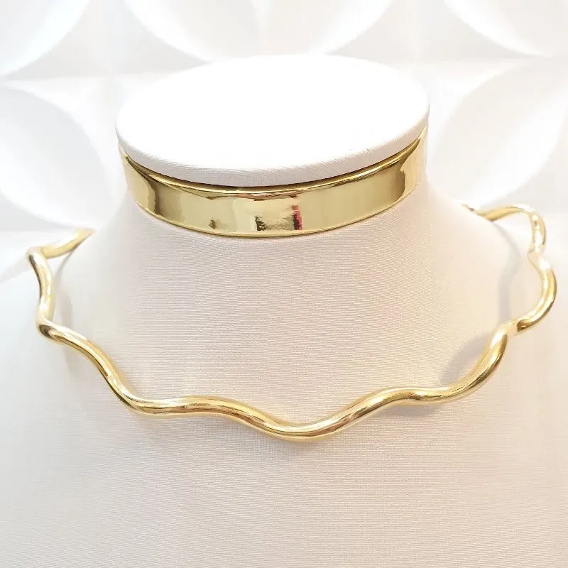 Colar Aro Ondulado (choker)