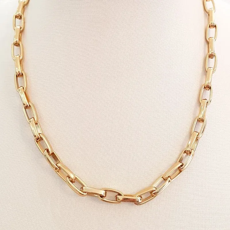 Colar Elos Cartier Grossa Oval 6mm