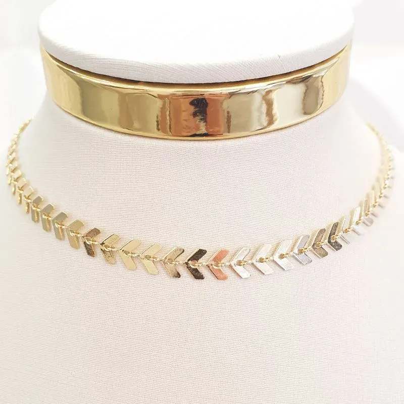 Colar Escama de Peixe (choker)