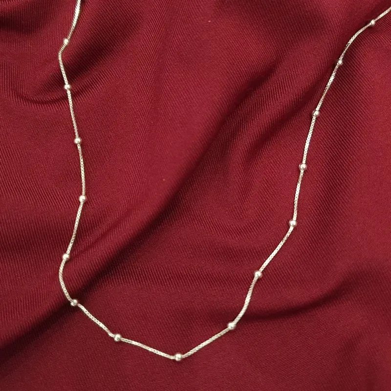 Colar Longo Bolinhas Veneziana 60cm